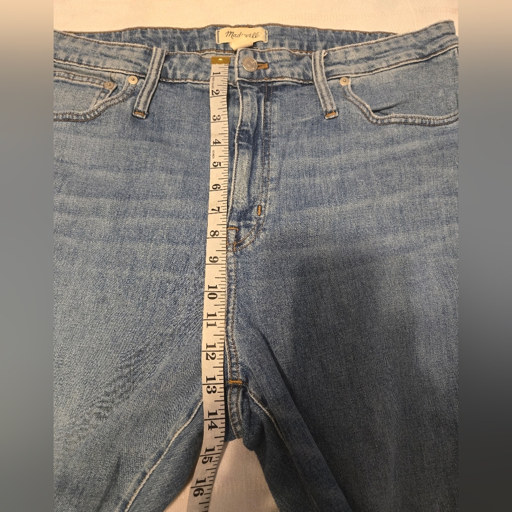 Madewell The High Rise Slim Crop Boy Jeans Size 33 Color Blue - Picture 8 of 14